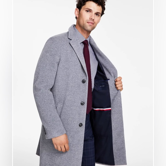 Tommy Hilfiger Trim Fit Overcoat - Picture 2 of 12